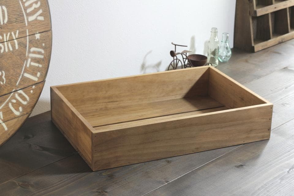 マルシェ傾斜ディスプレイ完成セット（傾斜台と木箱のセット）