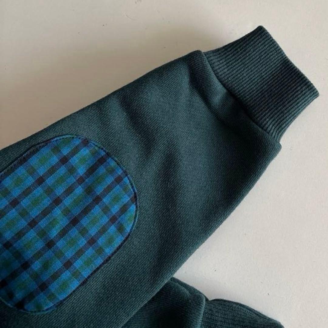 ファミリア　長袖　トレーナー　ファミちゃん　兵隊　肘　チェック　男の子　秋　冬