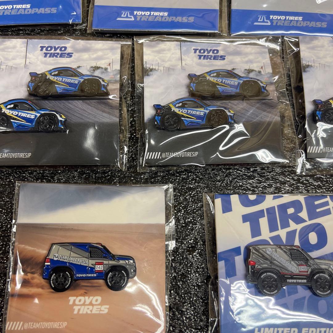 非売品トーヨータイヤピンバッジ 17個☆限定版ラスベガスSEMA show
