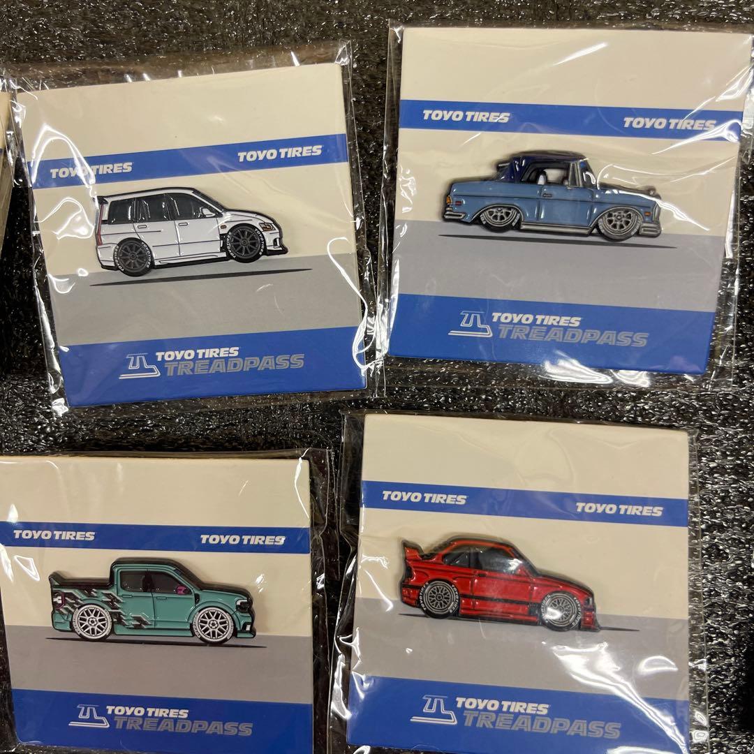 非売品トーヨータイヤピンバッジ 17個☆限定版ラスベガスSEMA show