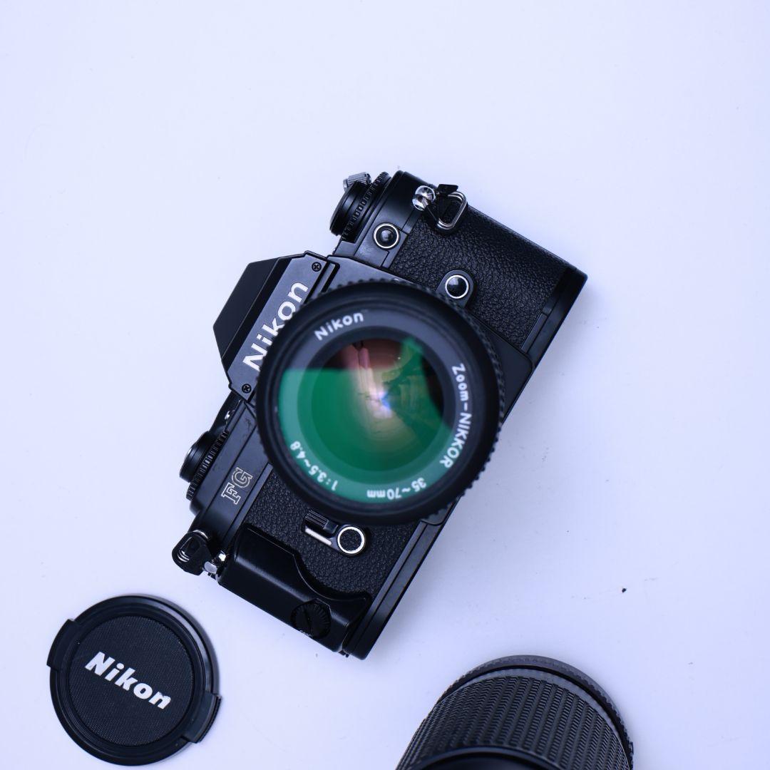 フィルムカメラ Nikon FG 黒 レンズ2本電池付き