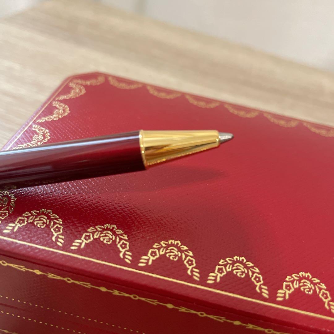 Cartier カルティエ ボールペン レッド ゴールド ボックス付き