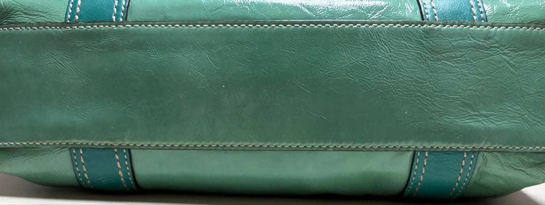 COACH ターコイズブルー　 ショルダーバッグ＆２つ折財布 セット