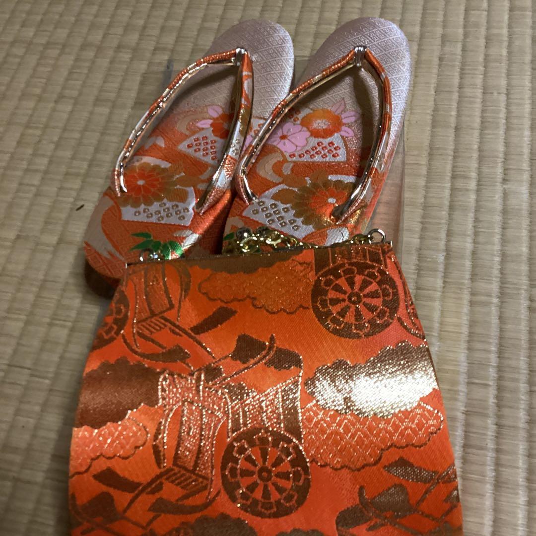 七五三七歳用のフルセット　帯幅18センチ　草履21、5センチ