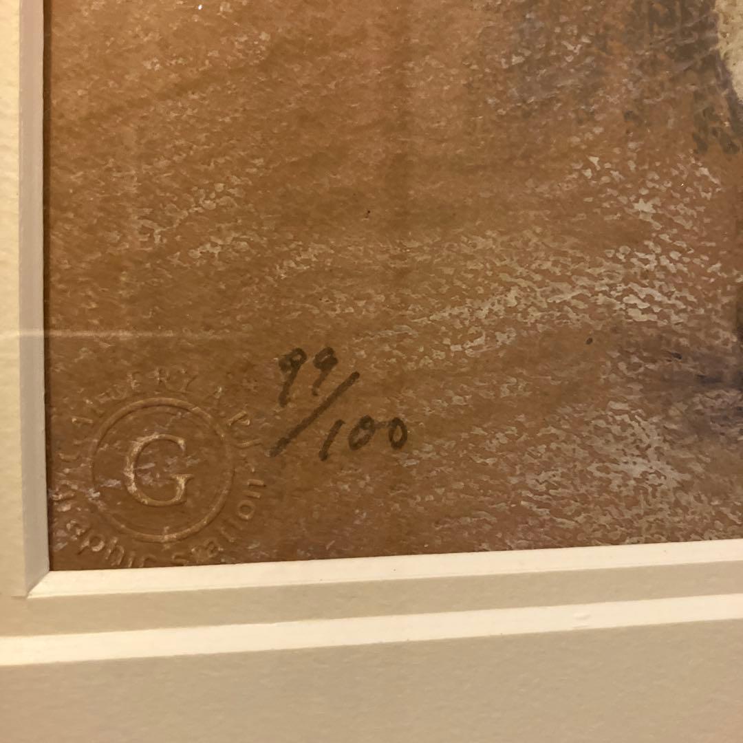 Fujiko 橋本不二子 限定99 直筆サイン 水彩画 油絵 絵画 版画