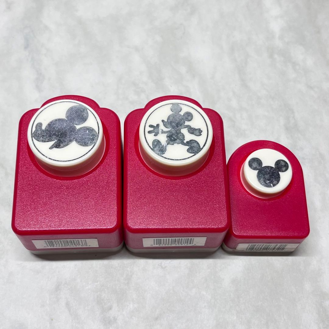 ミッキーマウス ディズニー クラフトパンチ 3個セット