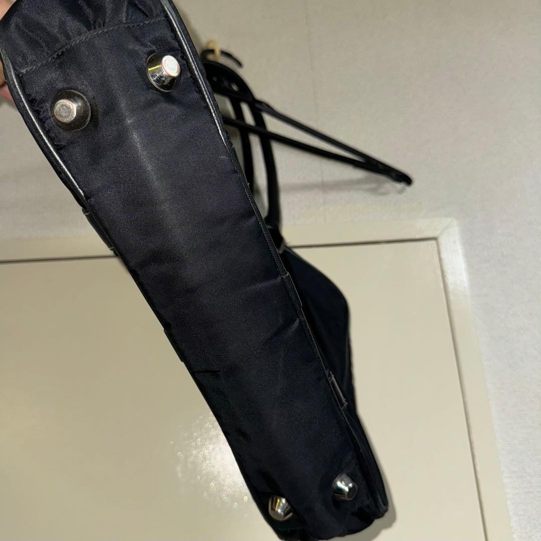 PRADA プラダ ビジネスバッグ ナイロン×サフィアーノ レザー ブラック 黒
