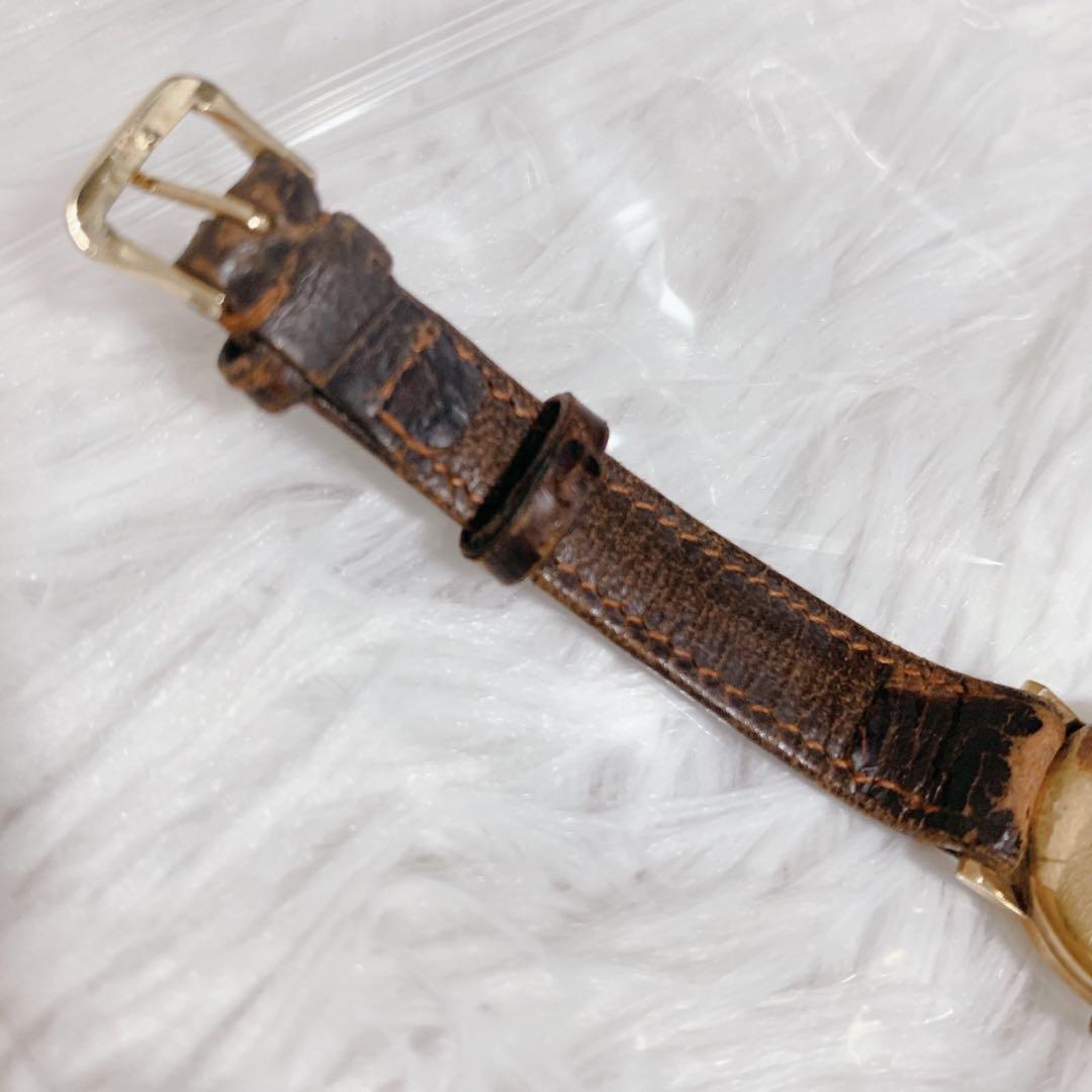 動作未確認】BULOVA21 エルヴィン 腕時計 K18ゴールド レディース