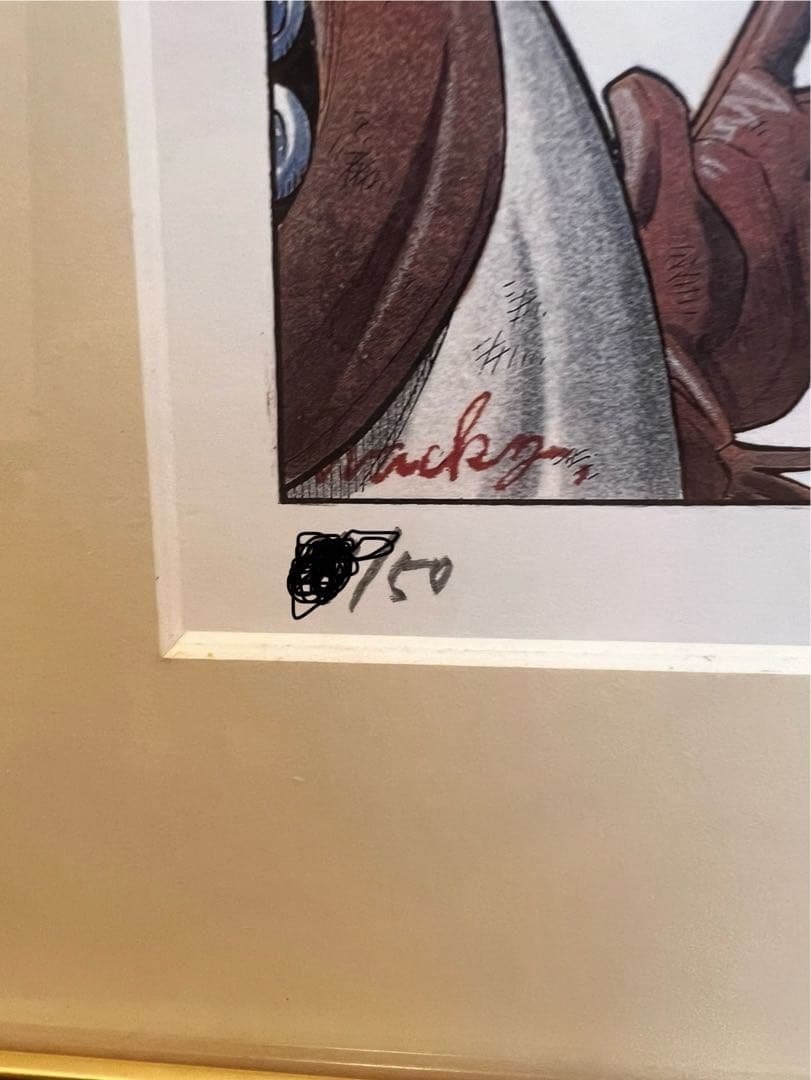 GUN BLAZE WEST 和月伸宏　直筆サイン　複製原画