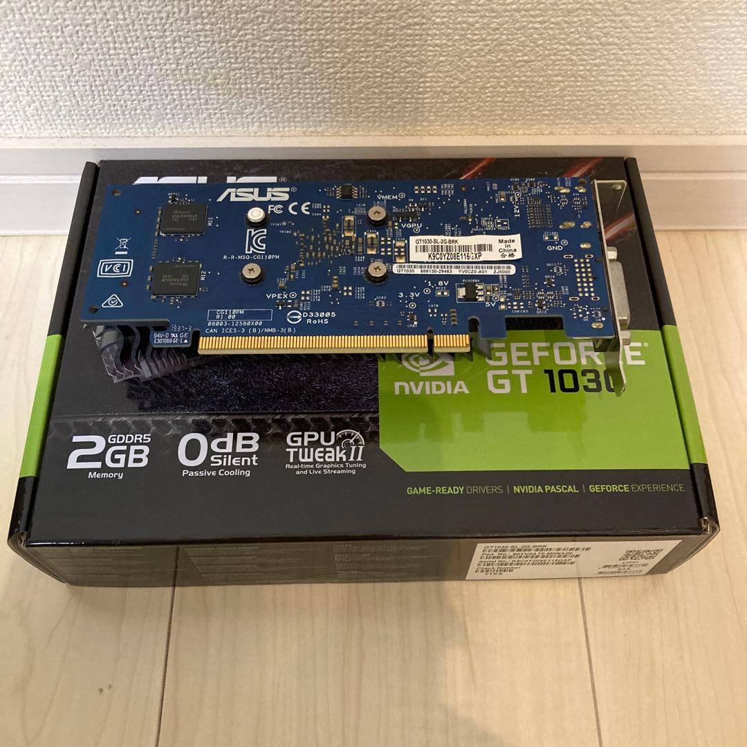 ASUS GeForce GT 1030 2GB 静音 ファンレス - メルカリ