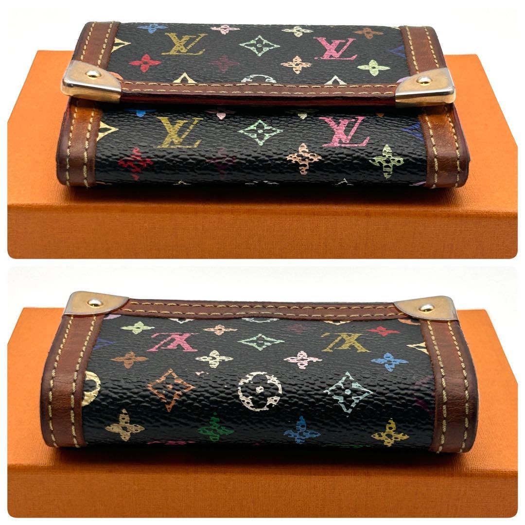 美品✨ ルイヴィトン ケース ポルトモネ プラ マルチカラー 人気の黒✨