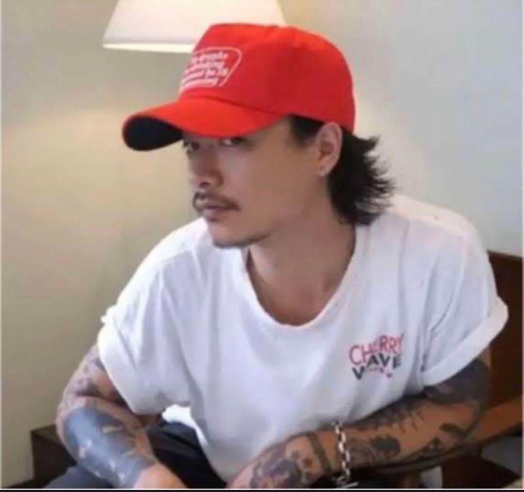希少 tatoo studio yamada キャップ レッド 山田蓮着用 メンズ