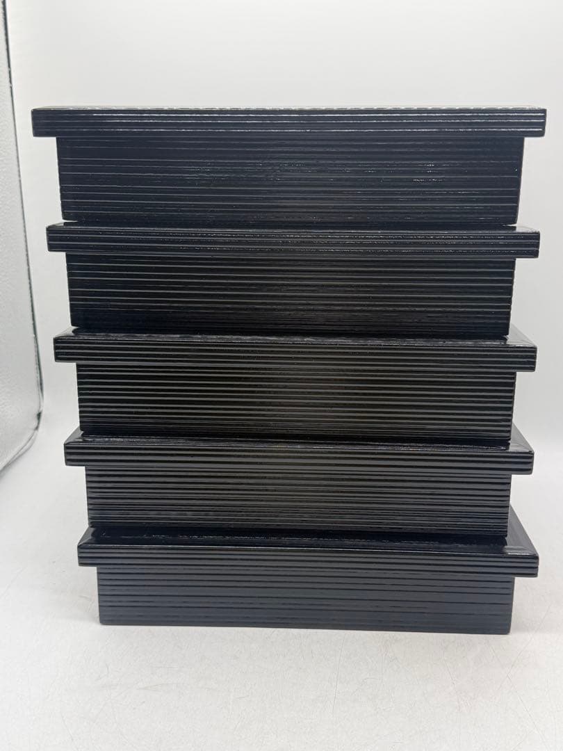 輪島塗 松花堂弁当5客 蒔絵 四つ切 木製 懐石料理251221 輪島塗松花