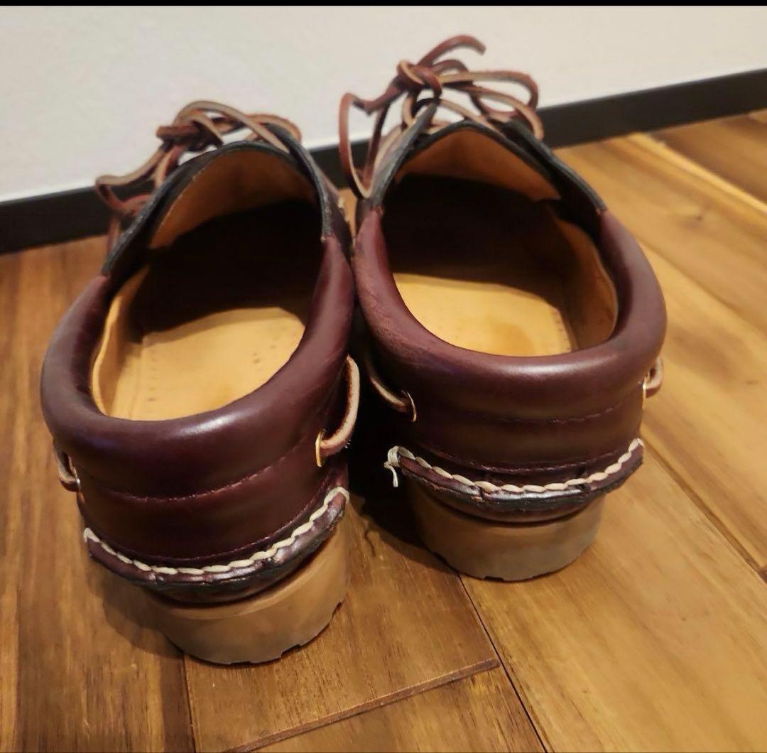 【美品】REGAL(リーガル) 26cm バーガンディ デッキシューズ