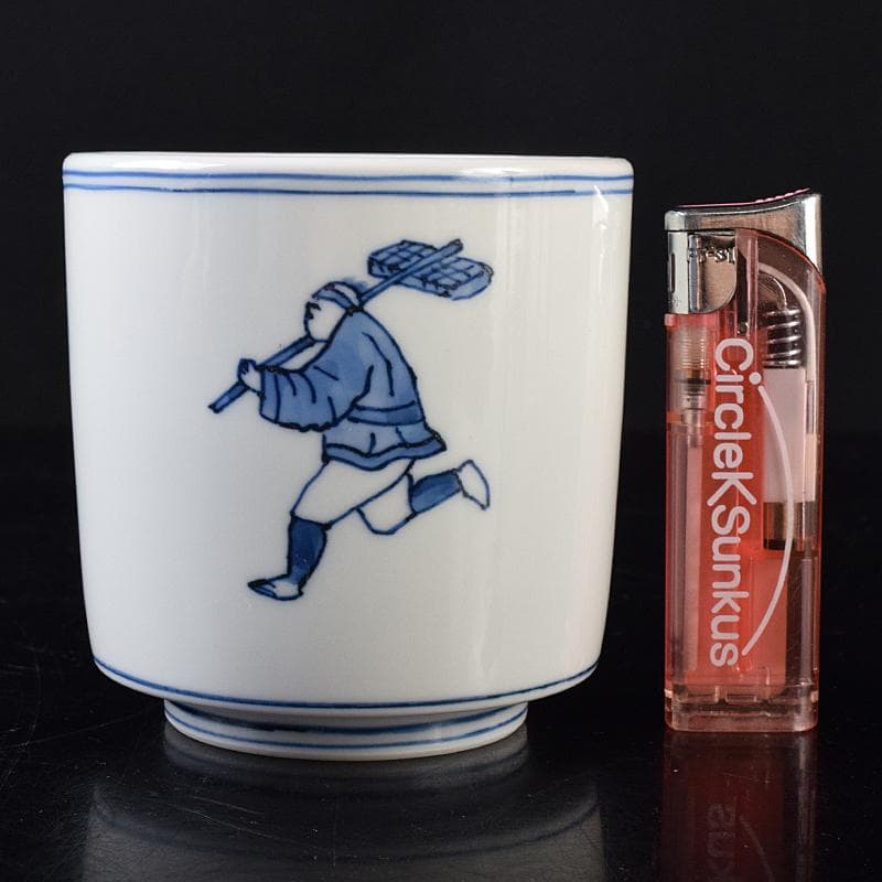 茶道具 西村徳泉造 染付 飛脚絵 火入 共布共箱 V R8669 - メルカリ