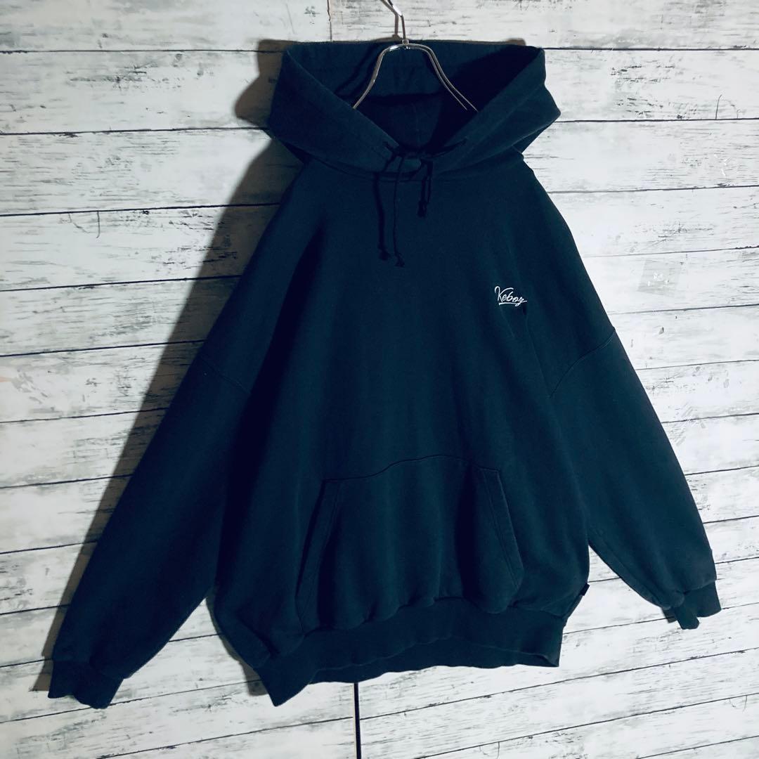 【オーバーサイズ】ケボズ☆バックビッグロゴ　サークル刺繍　パーカー　3XL相当