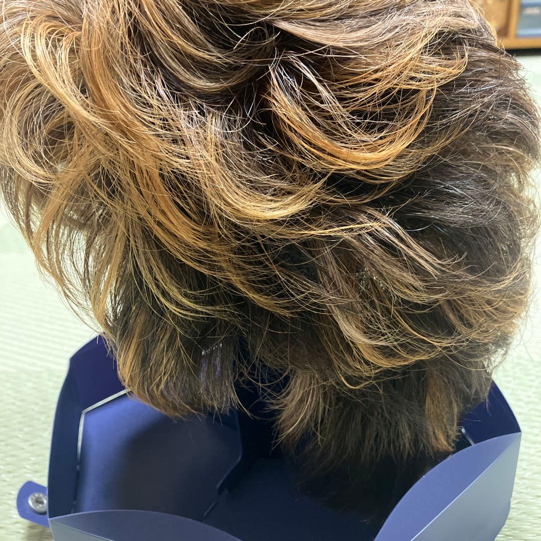 ウィッグ 本体のみ ブラウン系 メーカー不明 箱フォンテーヌ
