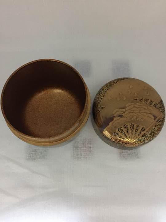 茶道具 清瀬一光 扇蒔絵 大棗