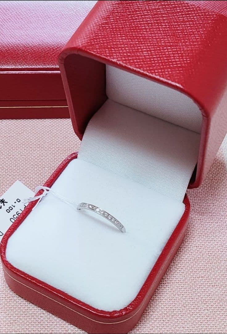 同梱 新入荷 未使用 pt950 ダイヤモンド0.10ct エタニティリング
