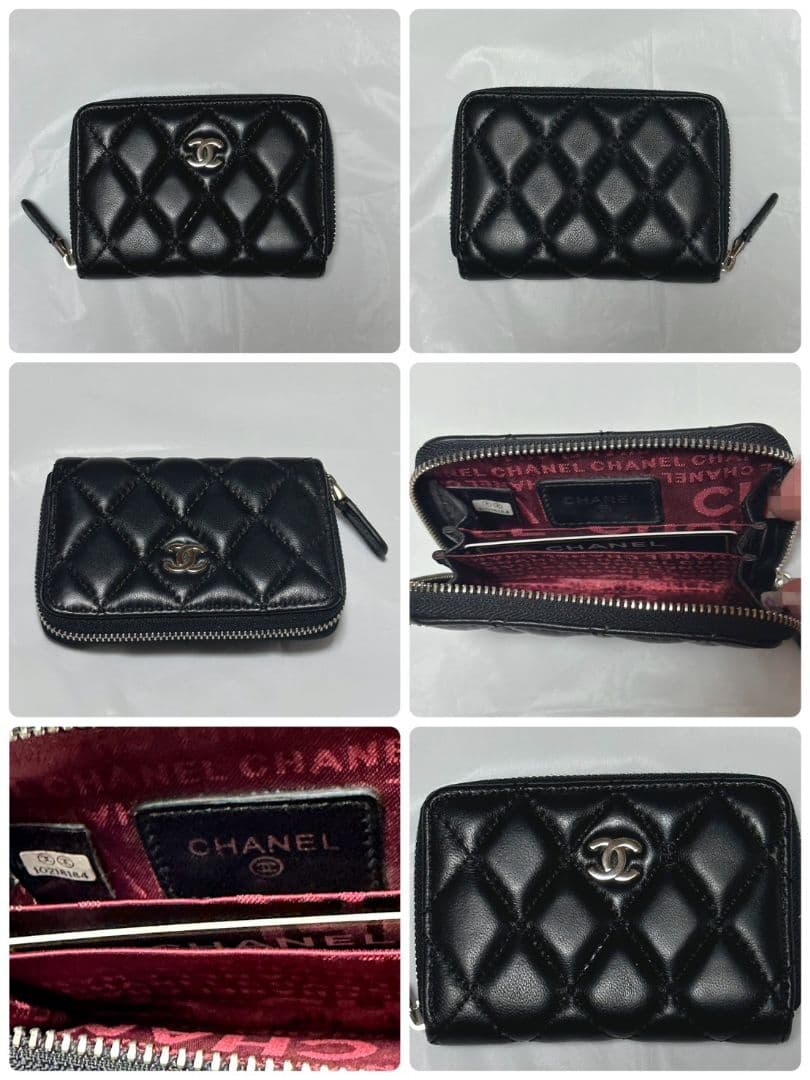 CHANEL ブラック ケース本革レザー キルティングノベルティ新品