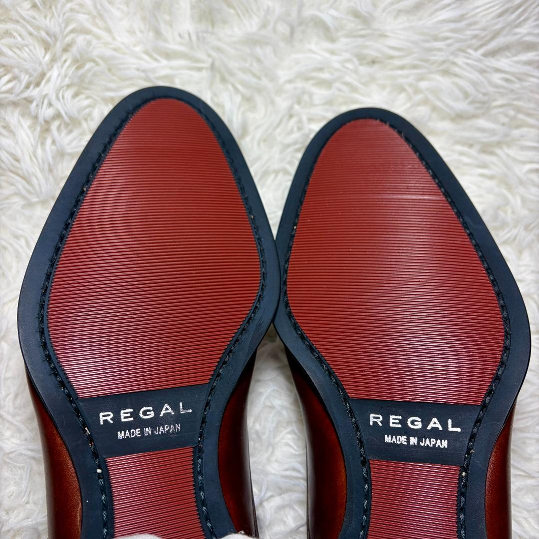 未使用品 REGAL リーガル ストレートチップ メダリオン ダブルモンク