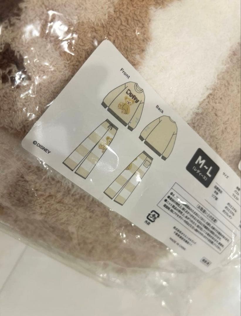 【ディズニーシー限定】ダッフィー＆ジェラピケコラボ ルームウェア ▲ラスト1点