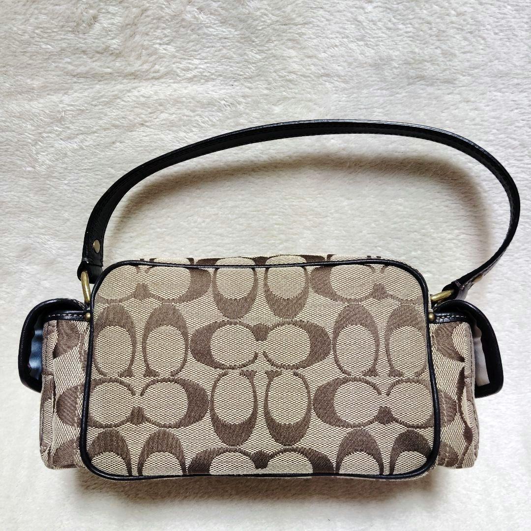 コーチ　ワンショルダーバッグ　ターンロック　シグネチャー　マルチストラップ　美品