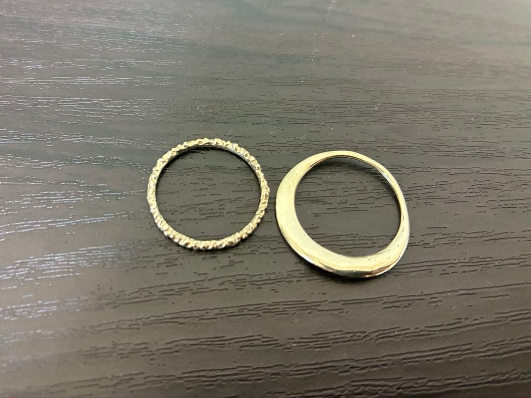 KAORU リング　k10 グリーンゴールド