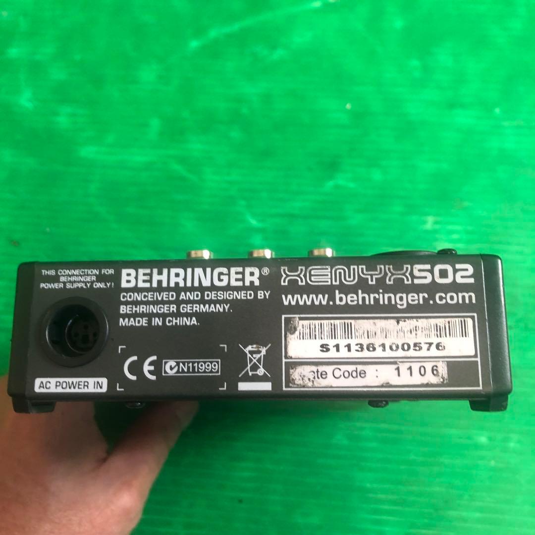 BEHRINGER XENYX 502 アナログミキサー 動作未確認 現状渡し