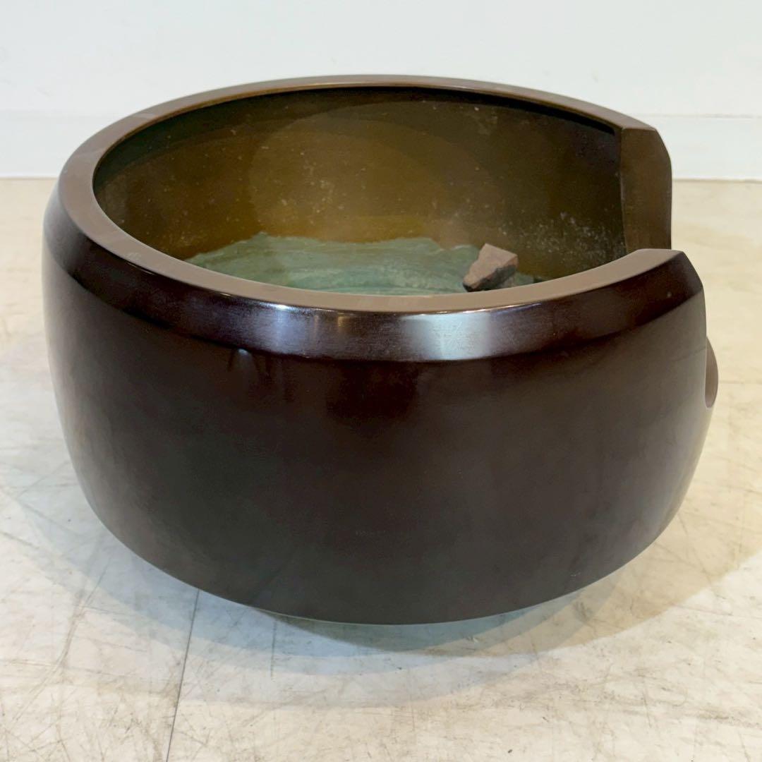 唐銅 唐銅風炉 茶道 茶道具 面取風炉 五徳 - メルカリ