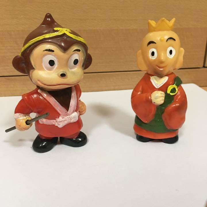 虫プロ悟空の大冒険 猪八戒 ゼンマイ走行ソフビ人形デッドストック未