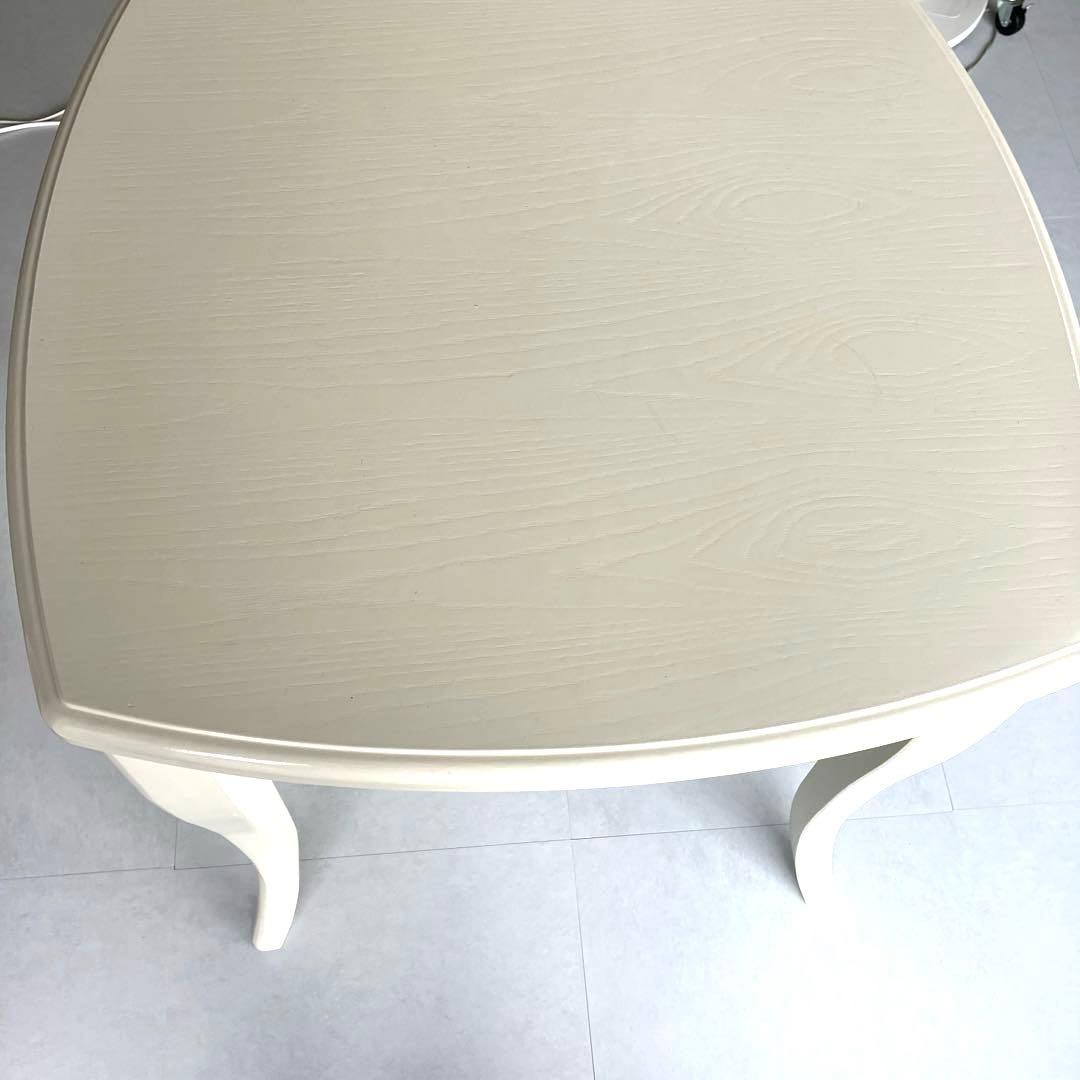 美品　Francfranc 猫脚　ダイニングテーブル75センチ　アイボリー