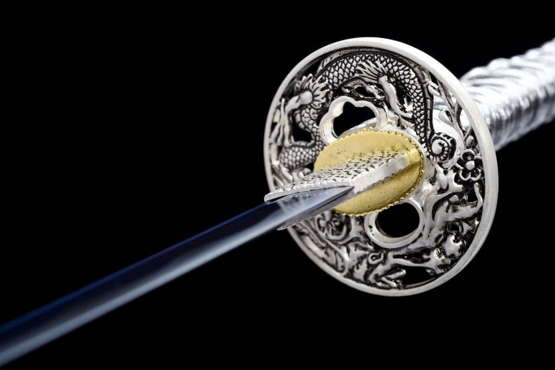 1053-武具 刀装具 日本刀　模造刀 居合刀 武士道 武蔵 鑑賞用 手鍛造打