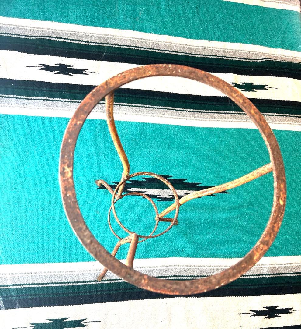 アンティーク消毒ホーロースタンド レトロ