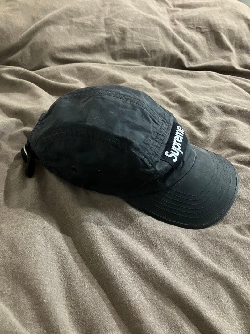 Streetwear Supreme Barbour Waxed Cotton Camp Cap Black Supreme