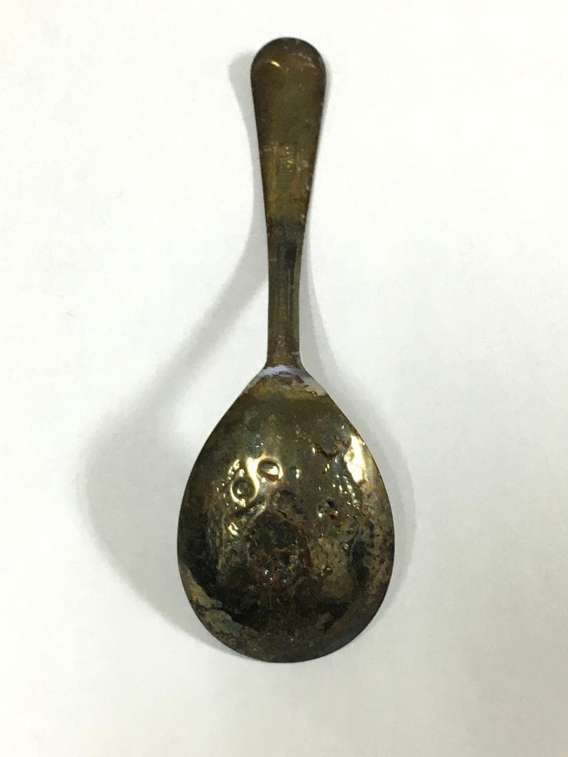 イギリス製 アンティークシルバープレート 台 スプーン ティー アール