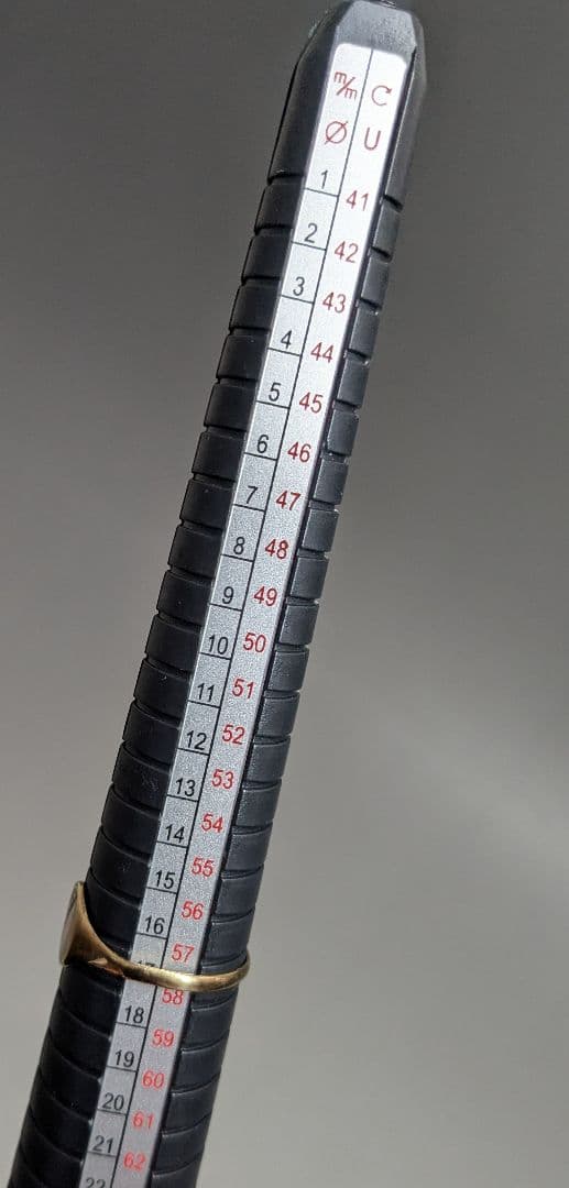 【Vintage】シグネットリング 印台９金 Gold ゴールド 英国製17号