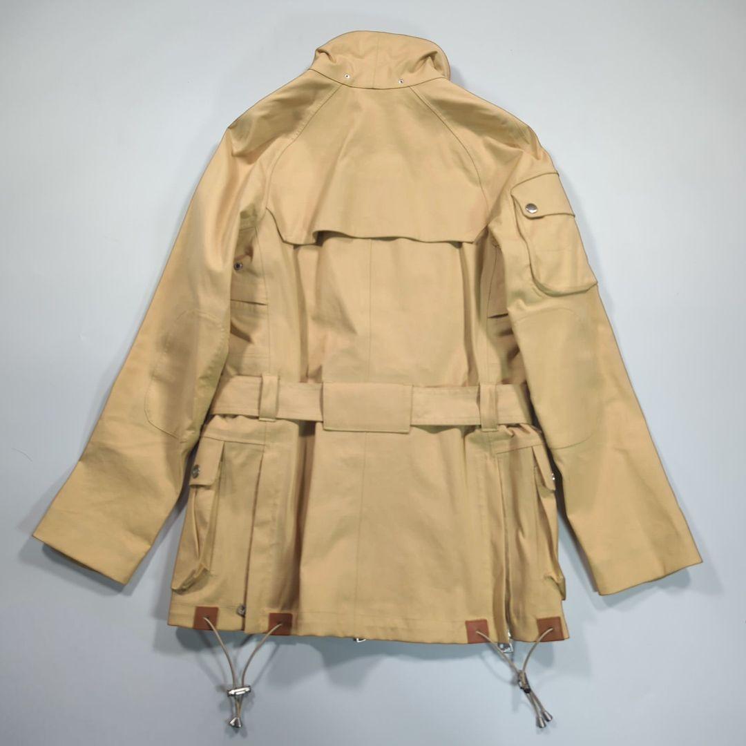 美品.ラルフローレン サファリジャケット 牛革レザー ベージュ ベルト付き