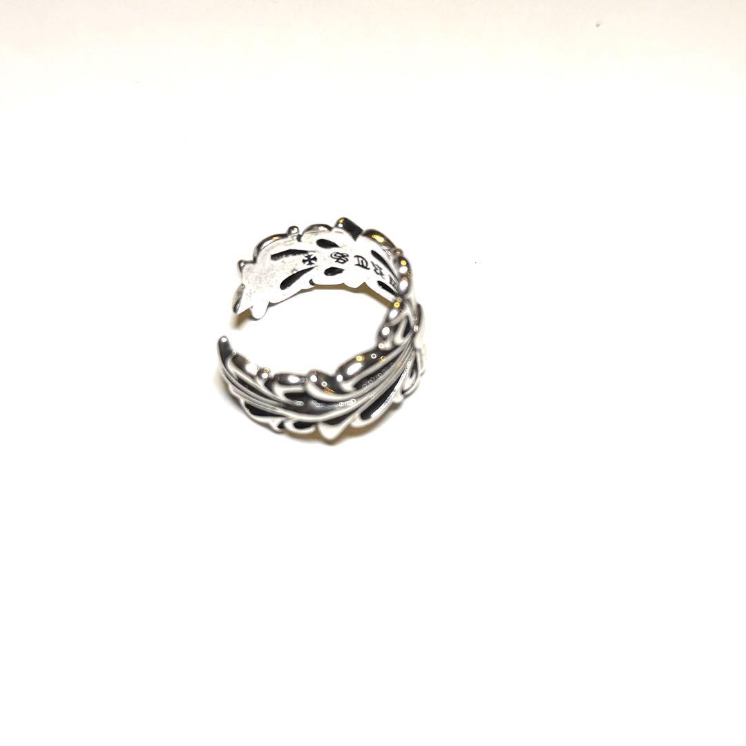 クロムハーツ　ダブルフローラルリング美品　20号　リング