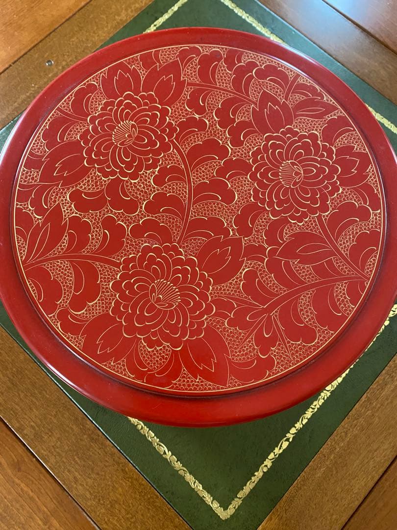 輪島塗　食籠　沈金　茶道具