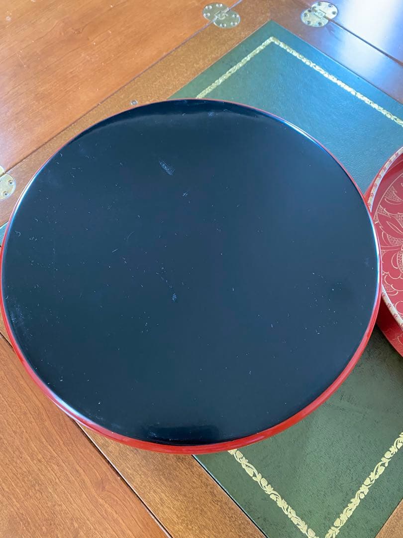 輪島塗　食籠　沈金　茶道具