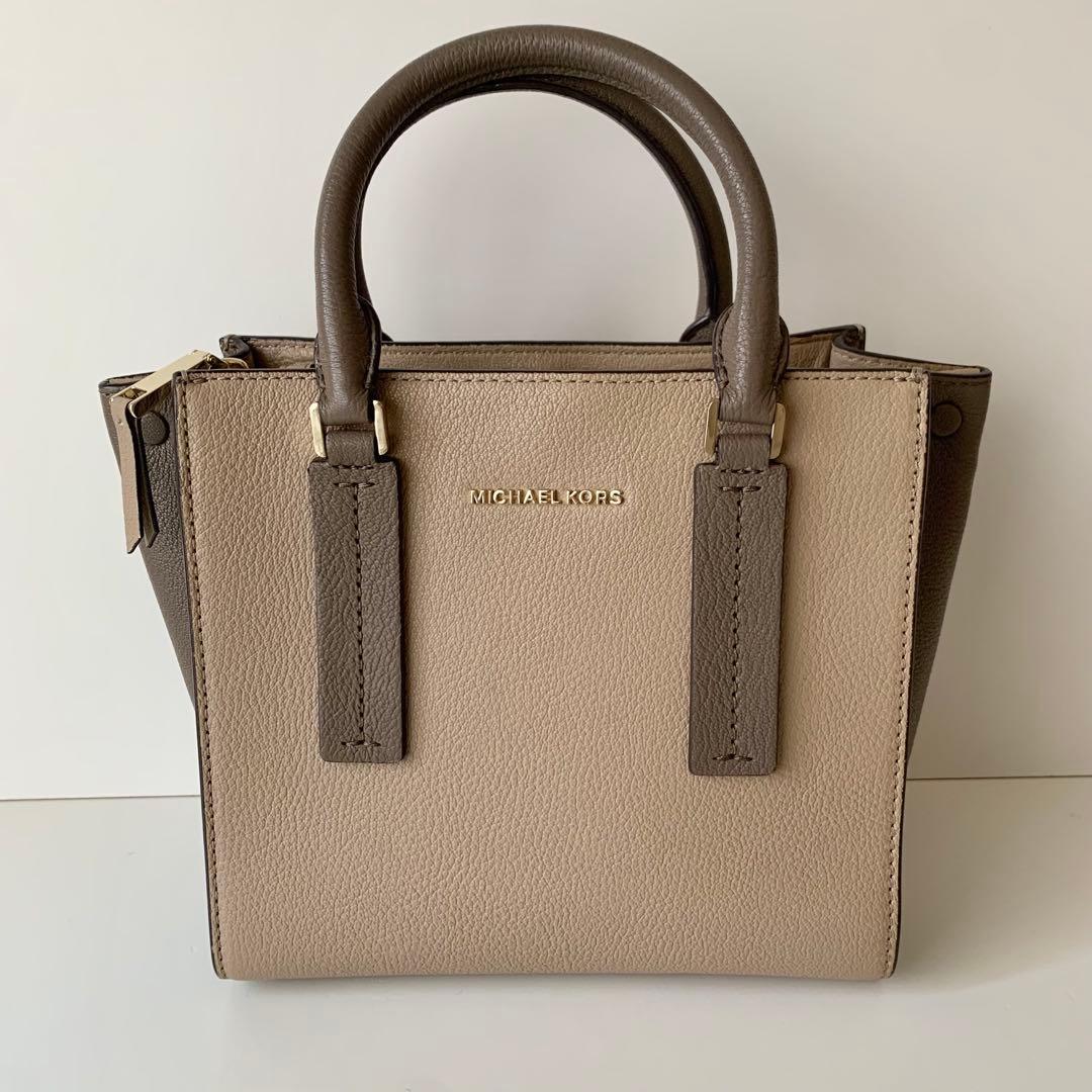 【マイケルコース】アレッサ　2way ハンドバッグ　ショルダーバッグ　ブラウン