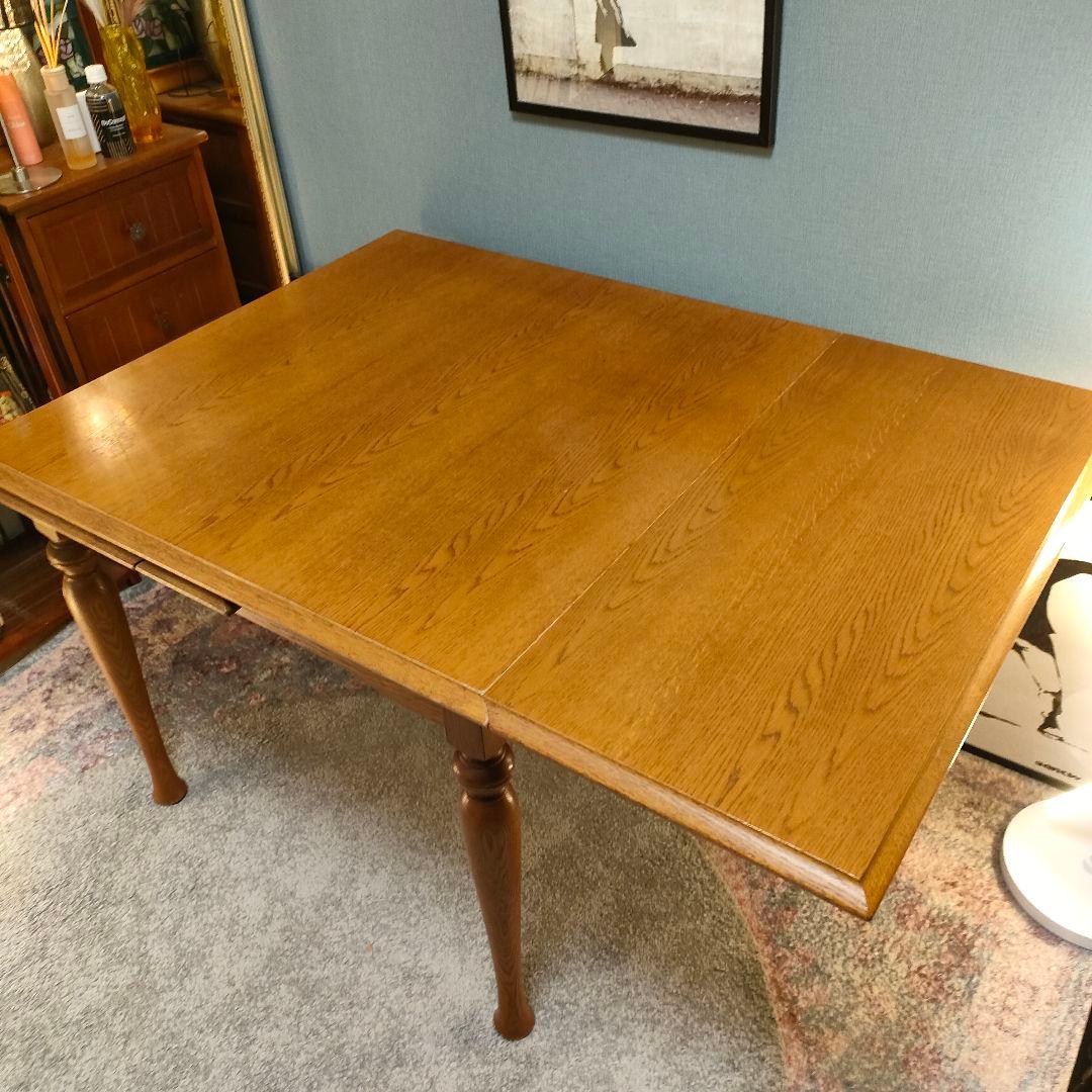 飛騨 WINDS太平 伸長式ダイニングテーブル 天然木 昭和レトロ クラシック