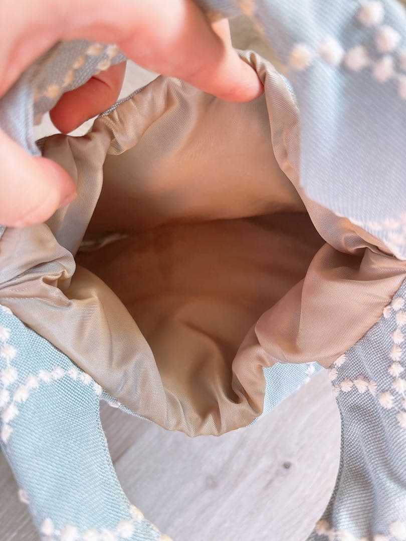 mina perhonen　タンバリン エッグバッグ 水色