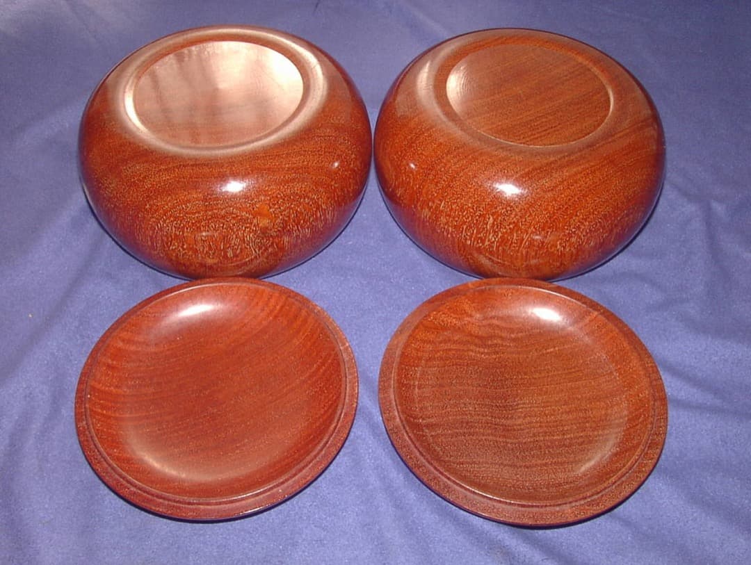 碁笥 天然銘木 花梨 超特大 並 40号 と 碁石 鳳凰碁石 松印