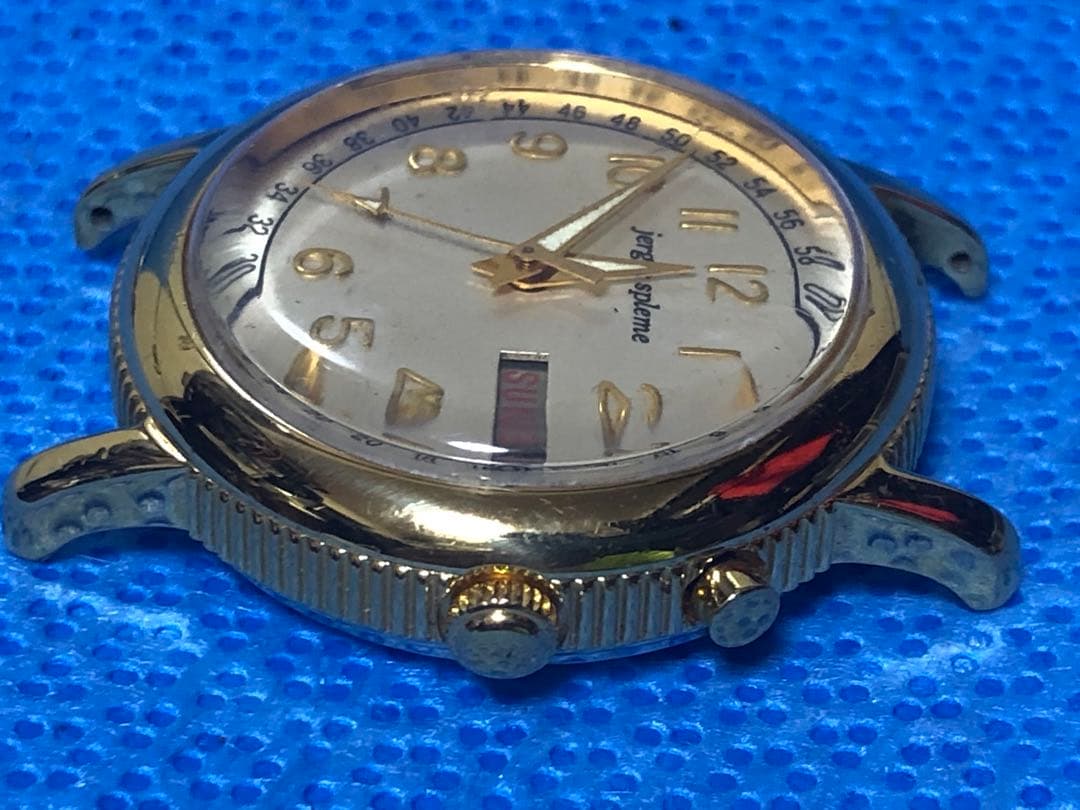 オリエントのjerger spleme 自動巻き時計 ゴールドメダルケース