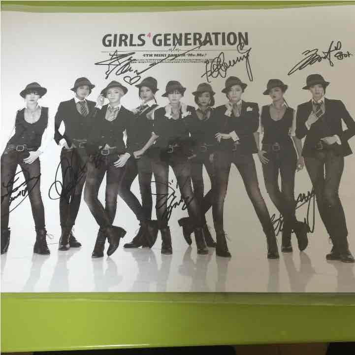 少女時代 直筆サイン Mr.Mr. 少女時代 直筆サイン Mr.Mr.