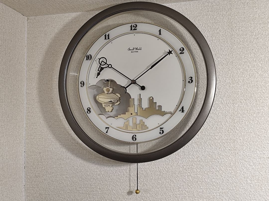 スモールワールド ホバー からくり時計 メロディ 遊針 動作確認済み レア 白