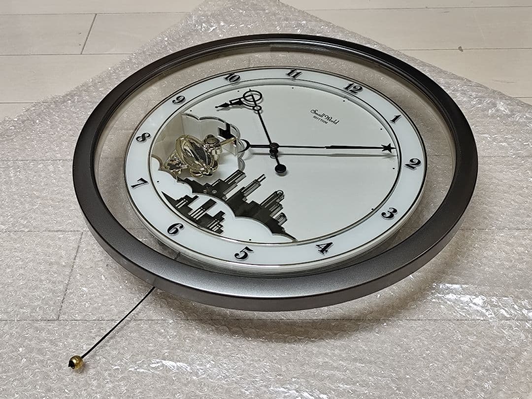 スモールワールド ホバー からくり時計 メロディ 遊針 動作確認済み レア 白