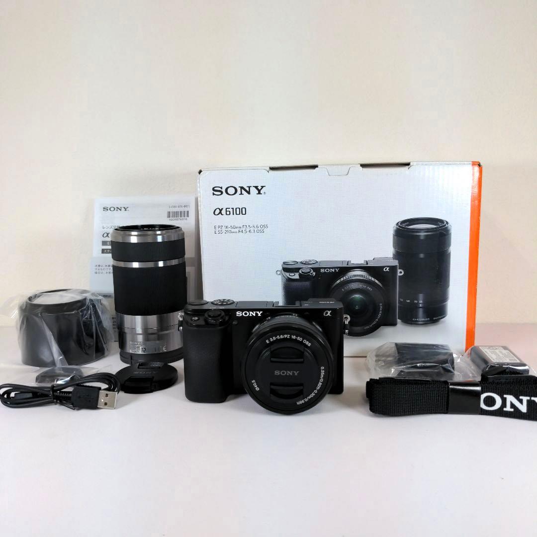 ソニー α6100 ダブルズームレンズキット ブラック ILCE-6100Y SONY
